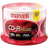 Maxell 625335 Hochempfindliche Aufnahmeschicht Aufnahme-CD (nur Audio) 700 MB/80 min