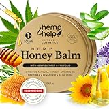 Manuka-Honig-Hanf-Salbe für Neurodermitis & Ekzeme, Schuppen - Propolis, Bienenwachs, Aloe Vera- Dermatologisch Empfohlen, Heilt Trockene, Rissige Haut Besuche den Hemp Help HEMP COSMETIC-Store