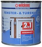 2in1 Türen und Fensterlack weiss inkl. Pinsel von E-Com24 zum Auftragen (2 in 1 750 ml seidematt)