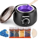 Wachswärmer Wax Warmer Wachs Haarentfernung Elektrischer Wachs Haarentfernung Set Enthaaren Wachsgert Waxheater Waxing Kit mit 4X100g Wachsperlen