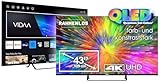 JTC-24 Rahmenloser 43“ QLED UHD Smart TV JTCSQ43U39430FL mit Vidaa Betriebssystem