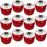 Alpen Camping 230 g Propan‑Butan Gaskartusche EN 417 7/16″ Gewinde Outdoor Campingkocher Wanderkocher Survival Expedition – zuverlässig –10 °C bis +40 °C – Zertifiziert PI 0656/PI 0437 (12 Stück)