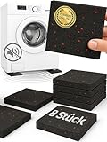 Schwingungsdämpfer als Waschmaschinen Unterlage und Antivibrationsmatte | Antirutschpads | weniger Lärm und Bewegung | Antivibrationsmatte für Lautsprecher, 3D-Drucker | 8 Stück 10mm