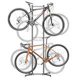 CXWXC Fahrradständer Boden Für 4 Fahrräder Belastbar bis 70kg/160 Pound Fahrrad Ständer Halter Indoor Garage Lagerung im Freien