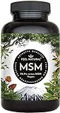 MSM Tabletten - 2000mg MSM (Methylsulfonylmethan) je Tagesdosis - 365 Tabletten (6 Monate) - Mit natürlichem Vitamin C aus Acerola - Hochdosiert, vegan, laborgeprüft, ohne unerwünschte Zusätze