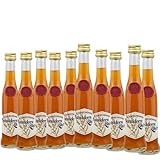 10 x Likör Sanddorn 4cl (17% Vol) - Kleine Flaschen - fruchtiger Sanddornlikör aus Mecklenburg