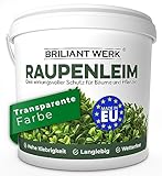 Briliantwerk® Raupenleim für Obstbäume 0,9L I Der Leimring für Obstbäume schützt vor Frostspannern, Ameisen, Läusen UVM. - Baumleim auch für Zimmerpflanzen geeignet