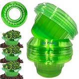 Sunshine smile 20 Stück Schneckenkragen,schneckenkragen aus Plastik,Schneckenschutz,Schneckenschutzringe,Schneckenring Garten Effektiver Schneckenschutz für Ihre Salatpflanzen Hängende Tomaten