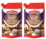 2er Pack DOVGAN gezuckerte Kondensmilch mit Kakao in Doypack 2x 300g