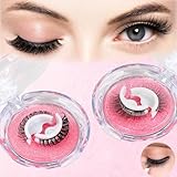 Wimpern Selbstklebend Natürlich Selbstklebende Wimpern ohne Kleber Lashes Selbstklebend Künstliche Wimpern Selbstklebend Wiederverwendbar 3D Wimpern Extensions ohne Eyeliner für Anfänger Partys