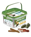 WHIMZEES By Wellness Gemischte Vielfaltsbox, Kaustangen für mittelgroße Hunde zur Zahnpflege, Größe M, 28 Stück, ohne Zuckerzusatz, getreidefrei, natürlich, fettarm