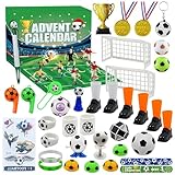 Weihnachtskalenderblöcke | Bausteine ​​Adventskalender Stressspielzeug - Countdown Zum Weihnachtskalender, Kinderblöcke Fußballthema, Kleine Spielzeuge Mit Diesem Adventskalender Mit Fußballmotiven