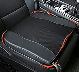 Lofty Aim Sitzkissen Auto, Komfort Memory-Schaum Autositzkissen – Linderung von Ischias- und Rückenschmerzen, Autositzkissen für Autositz, Fahrer, Bürostuhl, Rollstuhl (Schwarz)