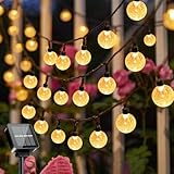 SUWITU Solar Lichterkette Aussen, 9.5 Meter 50 LED Lichterkette Außen Solar mit 8 Modi und Timer Wetterfest Outdoor Solarlichterkette Strom für Garten, Balkon, Terrasse, Bäume, Hochzeiten