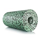 BODYMATE Faszienrolle Standard Mittel-Hart mit Gratis E-Book - Schwarz/Grün 30x15cm