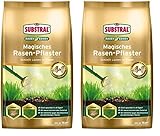 Substral Magisches Rasen-Pflaster, 4in1 Rasenreparatur Rasensamen + Premium Keimsubstrat + Dünger und Haftmittel, 3,6 kg (Packung mit 2)