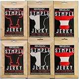 Beef Jerky Probierbox, 6 x 50g, handgemacht, österreichisches Weiderind, Premium Trockenfleisch ohne chemische Zusätze (Greatest Hits)