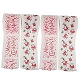 LOORGVEL 4 Rollen Weihnachtsthema Rollenpapier Badezimmermaterial Weihnachtsfarben Lustiges Toilettenpapier Doppelte Länge Feiertags Weihnachtstoilettenpapier Dekoration