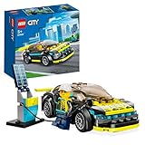 LEGO City Elektro-Sportwagen Set, Rennwagen mit Minifigur, Spielzeugauto für Jungen und Mädchen ab 5 Jahren, Geschenk zum Geburtstag 60383