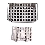 EBTOOLS 40pcs Edelstahl -Eiscreme, DIY Maker mit 40 Hohlräumen, Easy Release und Wiederverwendbare Eis Am Stiel für Familienspaß