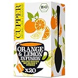 CUPPER Bio Früchtetee 'Orange & Lemon Infusion', 20 ungebleichte Teebeutel, umweltfreundlich, fair gehandelt