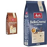 Melitta BellaCrema La Crema Ganze Kaffee-Bohnen 1kg & BellaCrema Decaffeinato Ganze Kaffee-Bohnen entkoffeiniert 1kg