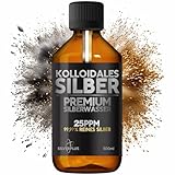 Kolloidales Silber 25PPM | 500 ml | Silberwasser mit 99,99% reinem Silber | Aktive Silberionen | Für die ganze Familie | GMP-zertifiziertes Labor | 100% natürliche Lösung | SILVERPLUS