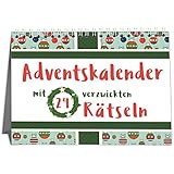 Rätsel Adventskalender Erwachsene mit 24 kniffligen Rätseln - 2024 für Singles, Paare und Familien - Perfekt zum Verschenken - Sophies Kartenwelt