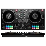 Hercules DJControl Inpulse T7 Motorbetriebener 2-Deck-DJ-Controller in Schwarz