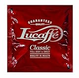 150 ESE Kaffeepads Ø44mm - Lucaffé Classic Blend Espressopads - 1er Pack (1 x 150 Pads), Nachhaltig (kompostierbare Papierpads), 80% Arabica 20% Robusta, süßer Geschmack, nach original italienischer Tradition, Made in Italy