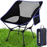 BARAKYEG Campingstuhl Faltbar Camping Stuhl Tragbarer Campingstühle 240Kg angelstuhl Packmaß Kleiner Klappstuhl mit Tragetasche Gartenstuhl,Kohlenstoffstahl Material,Angeln,Outdoor,Wandern,Camping