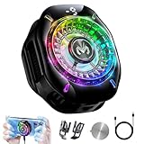 auvstar Handy Kühler mit TEC-Halbleiter Hochgeschwindigkeitskühlung,2 Stufen,3 Beleuchtungsmodi, Universal bis 88mm für iPhone/Android Gaming