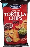 Santa Maria Tortilla Chips BBQ | 12 x 475g | Rauchig-würziger Geschmack | Ideal für Partys und zum Dippen