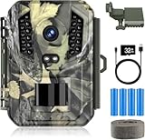 Vikeri Fotofalle 20 MP Full HD, WLAN mit Handyübertragung APP, 48 unsichtbaren Infrarot-LEDs, Fotofalle für Videoüberwachung, Nachtsicht IP66, wasserdicht, Bewegungssensor 0,2 s (HT-30)