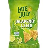 Late July Snacks Jalapeno Limette Tortilla Chips, 8 Unzen Beutel