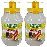Dr. Stähler 001335 Biologische Fliegenfalle für Terrassen, Garten oder Balkon mit Langzeitwirkung, 2 Stück