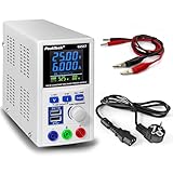 PeakTech P 6227 – DC Labornetzteil 0-60V/0-6 A LCD Anzeige, Labor Netzgerät inkl. 2x USB Port, Netzteil mit regelbarer Ausgangsspannung, Labornetzgerät Betriebsspannung 115-240V AC 50-60Hz EN 61010-1