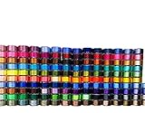 42 Farben vorgewickelte Stickgarne, 40 Wt Polyester, Stickmaschinengarn.