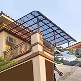 Dachplatten aus Polycarbonat, 2 mm dick, transparente Dämmplatten, UV-Schutz, Tageslicht-Dachplatten, langlebig und verformungsbeständig, für Pergolen