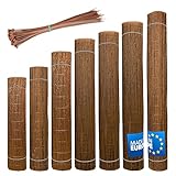 Wicker garden Weidenmatte 120 x 400 cm - natürlicher Sichtschutz für Garten, Balkon und Terrasse, Sichtschutzzaun in 60 Größen, Sichtschutzmatte Gartenzaun - Windschutz & Sonnenschutz