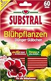 Substral Dünger-Stäbchen für Blühpflanzen mit Eisen-Plus und 2 Monate Langzeitwirkung, 60 Stück