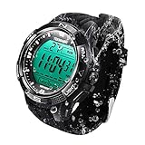 TEKMAGIC 10 ATM wasserdichte Uhr für Herren Jungen Baden 100m Unter Wasser mit Stoppuhr, Chronograph, Wecker, und Duale Zeitzonenfunktionen, 12/24-Stunden-Format Wählbar