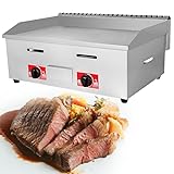 Gas-Grillplatte, kommerzielle Arbeitsplatte, Edelstahl, einstellbare Feuerkraft, schnelles gleichmäßiges Erhitzen für Grillkochen, perfekte Kochplatte für Restaurant, Grill und Küche