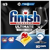 Finish Ultimate Infinity Shine Citrus Spülmaschinentabs – Geschirrspültabs für Tiefenreinigung, Fettlösekraft und Glanz mit Schutzschild – 80 Finish Caps