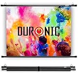 Duronic BPS50 Leinwand | 4:3 Hängeleinwand 50' Zoll 102 x 76 cm | Heimkino mit 4K Full HD 3D | Gain 1.0 | Projektionsleinwand für Wandmontage | Beamerleinwand für Büro Präsentationen, Schulen