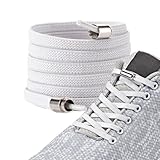 LaceHype - 2 oder 1 Paar Premium Elastische Schnürsenkel mit Metallkapseln ohne binden flach - Set für 1 oder 2 Paar Schuhe - mit Kapseln für Sneaker, Laufschuhe, Sporschuhe