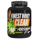 Engel Nutrition Finest CLEAR Iso Whey – 1000 g | Fruchtig-erfrischendes Eiweißpulver | 100% Whey Isolat | Zuckerfrei, laktosearm & fettarm (1000 g, Green Apple)