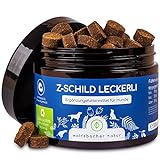 Z-Schild Snack für Hunde - Funktionssnacks für aktive Hunde | Mit Schwarzkümmelöl und Kokosöl für Schutz und Sicherheit | 140 Leckerlies für die gesamte Saison