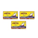 Ortiz Anchoas En Aceite De Oliva - Anchovies In Olivenöl, Sardellenfilets, 3er Pack (3 x 47 g)