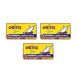 Ortiz Anchoas En Aceite De Oliva - Anchovies In Olivenöl, Sardellenfilets, 3er Pack (3 x 47 g)